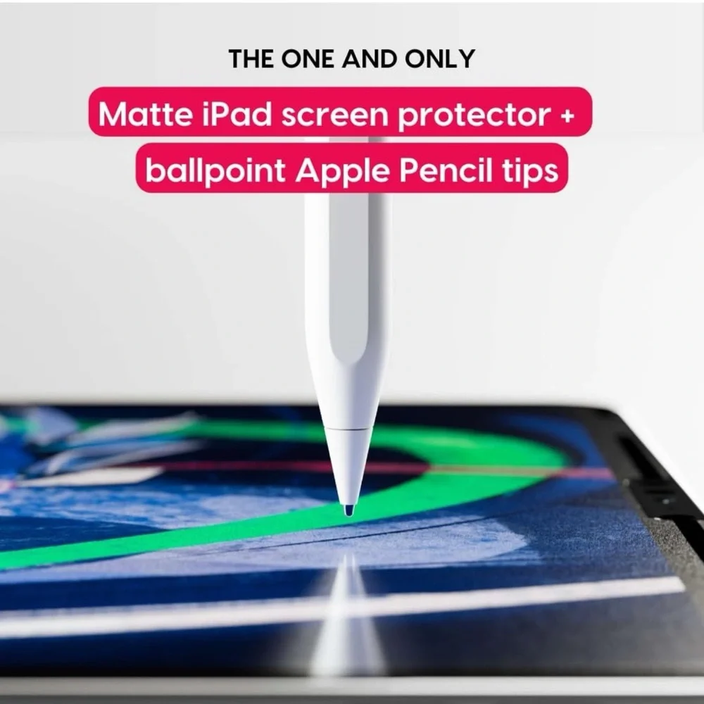 COPY - Astropad Rock Paper Pencil Matte iPad screen Protector +Apple Pencil Tips